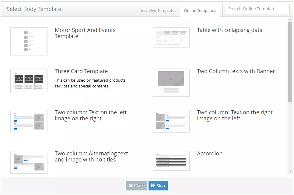 Core Modules of WebEd